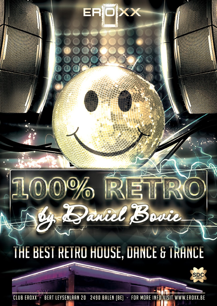 Image <p>&nbsp;Op deze zaterdag avond organiseren we weer deze geweldige 100% RETRO PARTY!</p><p>Weer een TOP party om niet te missen!&nbsp;</p><p>Tijdens deze Retro Dance Party wordt je helemaal meegezogen met de dance &amp; techno muziek van de 90’s, de tijd waar alles nog mocht en kon. Ga mee in dit muzikaal avontuur en laat je meedrijven op de beste beats van de alom gekende Dj Daniel Bovie die jullie met de beste House, Dance en Trance classics zal overspoelen!!&nbsp;</p><p>Vergeet je beste dansschoenen niet en bereid je voor op een nacht vol plezier, dans en erotiek. Miss Deze ultieme dance party niet!!!!</p><p><br></p><p>Nina &amp; Bart zijn terug uit Spanje van verlof en brengen een beetje Spanje mee naar de Club in de vorm van een Patta Negra ham. Er worden drie hammen, van ongeveer een 8kg, verloot onder de aanwezige koppels omstreeks 23hr. Ga jij met deze lekkernij naar huis??&nbsp;</p><p>&nbsp;</p><p>&nbsp;Mis deze spetterende party niet&nbsp; !!!!</p><p>&nbsp; Sexy dresscode gaat ten laatste van start om 22hr&nbsp;</p><p>Enkel koppels en single vrouwen toegelaten.&nbsp;</p><p>&nbsp;Tijdens de hete zomermaanden is het zalig vertoeven in onze overdekte tuin, en binnen houden zeven airco’s de zaak lekker koel. Laar het mooie weer maar komen, wij zijn er klaar voor!!</p>