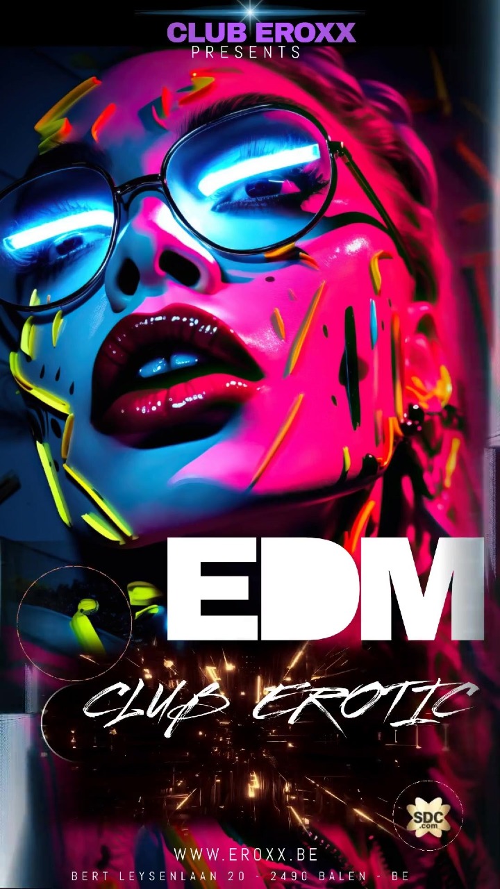 Image <p>&nbsp;EDM - CLUB EROTIC is een gloednieuw concept en TOP party van Club Eroxx. EDM(Electronic Dance Music) is momenteel het populairste muziek gerne in de toonaangevende danceclubs. Dus ook onze bezoekers zullen dit wel lusten! Zeker met de mix van de Eroxx-erotiek zal dit weer een knaller van een party worden.&nbsp;<br>&nbsp;Het Electric Dance Music maakt sinds 2010 grote opgang, maar wordt ook vaak gelieerd aan een stijl van typisch opzwepende dance-trance-techno-retro-elementen, die populair is op de grotere evenementen. De DJ zal dus zeker ook de 90's retro's en remixen niet vergeten. Dit super event mag je niet missen!</p>